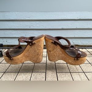 Brown Cork High Platforms